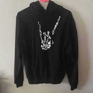 Black Graphic Hoodie